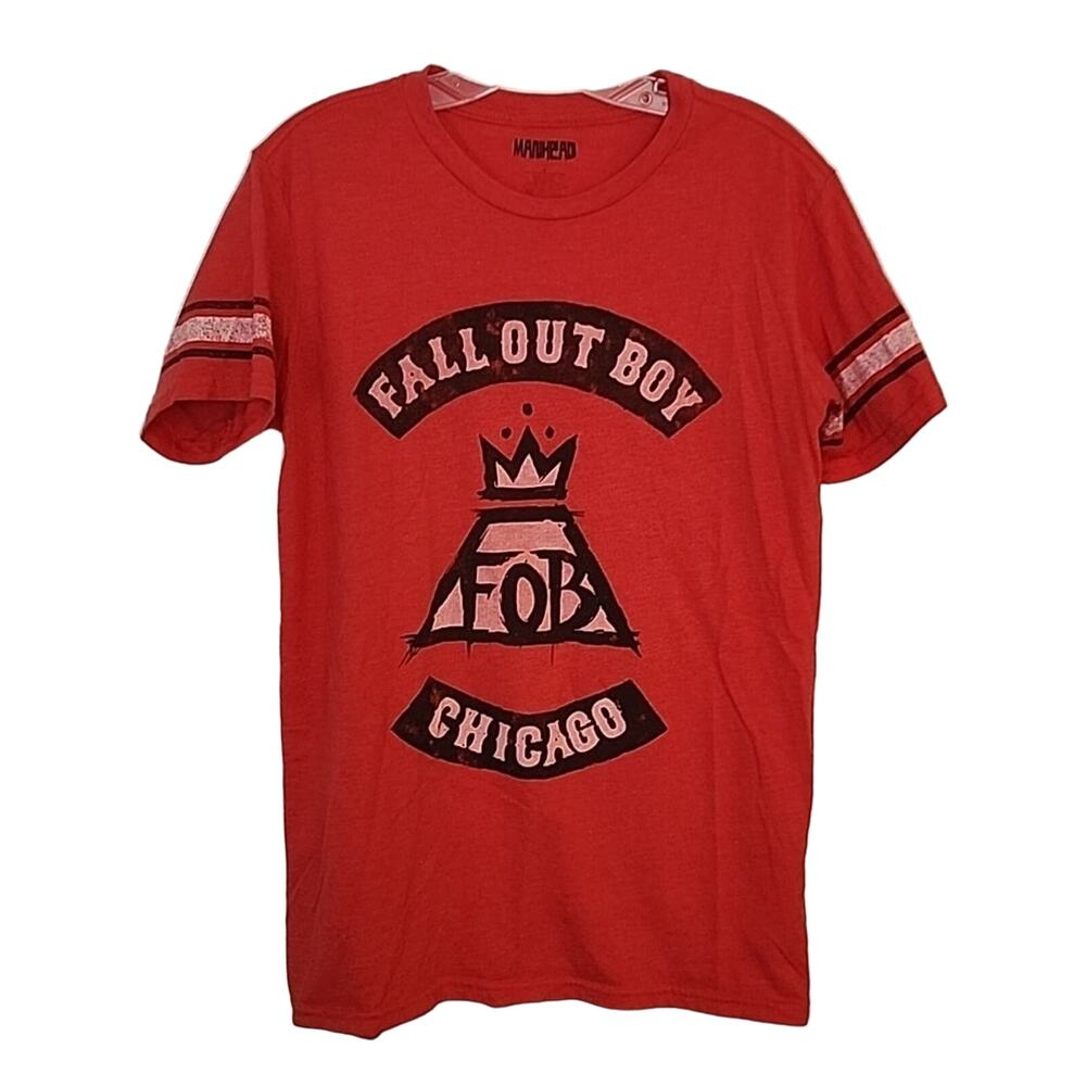 Manhead Fallout Boy Chicago Tee, Small